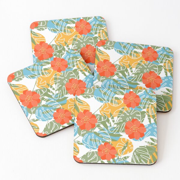 Item preview, Vibrant floral jungle designed and sold by Mallva.