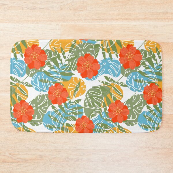 Item preview, Vibrant floral jungle designed and sold by Mallva.