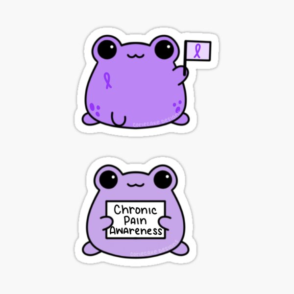 Item preview, Chronic Pain Awareness Frogs designed and sold by CorieCake.