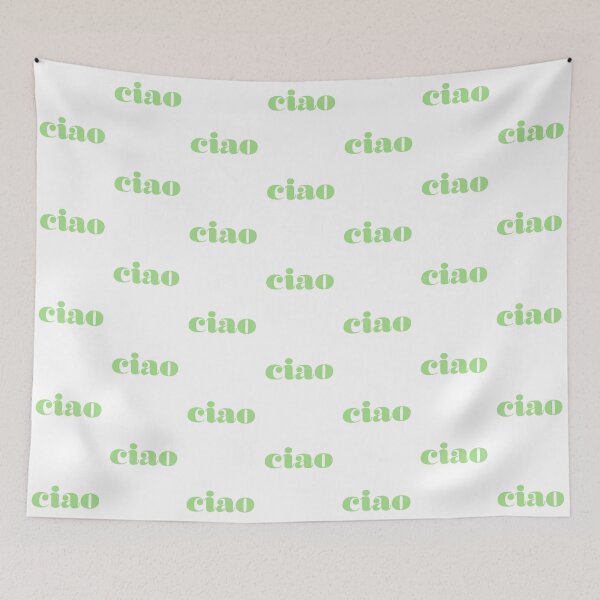 Item preview, Ciao Italian Hello in Green designed and sold by HappyPeeps.