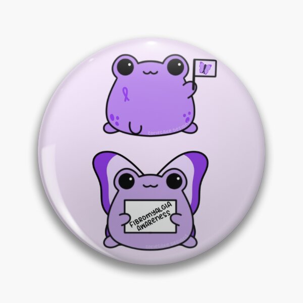 Item preview, Fibromyalgia Awareness Frogs designed and sold by CorieCake.