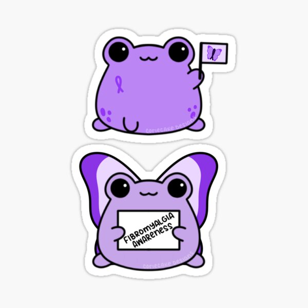 Item preview, Fibromyalgia Awareness Frogs designed and sold by CorieCake.