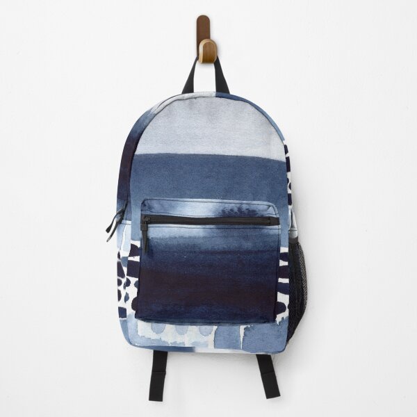 Item preview, Abstract landscape in blue designed and sold by Paper Den.