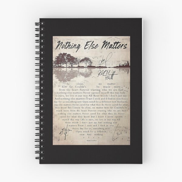 Item preview, Nothing Else Matters Lyrics Signature Poster designed and sold by DrugiASawicki.