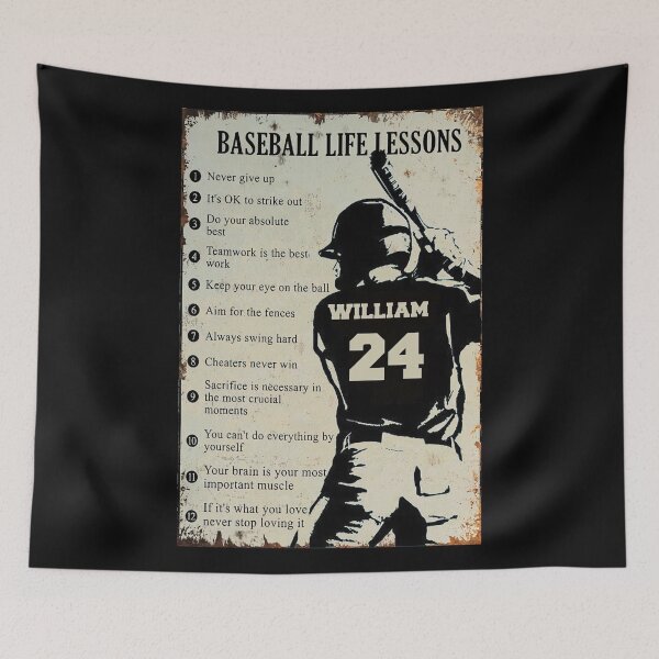 Item preview, Baseball Life Lessons William 24 Gift Baseball Player  designed and sold by Stewar-ArtCool.