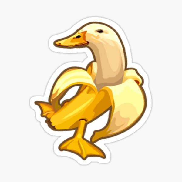 "banana duck" Sticker for Sale by Drmx Redbubble