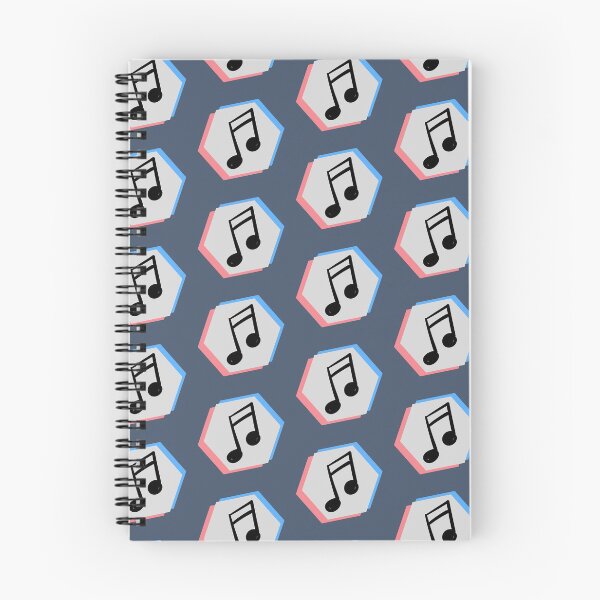 Item preview, pink n blue musical beam note designed and sold by CharlizeMagne.