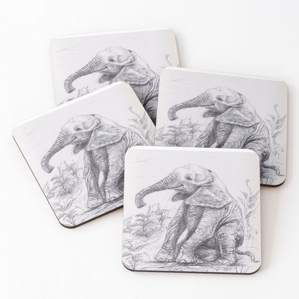 Item preview, Happy baby elephant designed and sold by Francesca Romana Brogani.