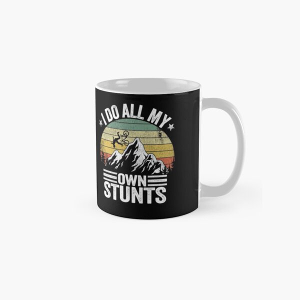 Item preview, I Do All My Own Stunts Downhill Mountain Biking Gift Vintage MTB designed and sold by Stronzi.