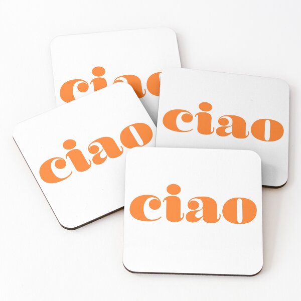 Item preview, Ciao Italian Hello in Orange designed and sold by HappyPeeps.