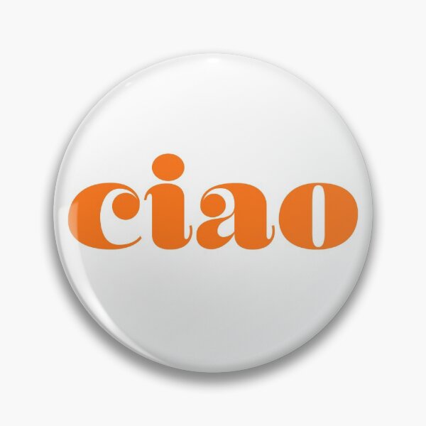 Item preview, Ciao Italian Hello in Orange designed and sold by HappyPeeps.
