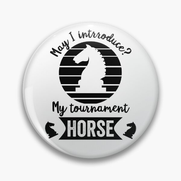 Item preview, Tournament horse wordplay design for a chess player designed and sold by ZzCorezZ.