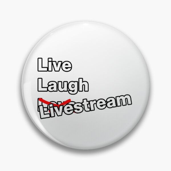 Item preview, Live Laugh Love Livestream Red Youtube Gaming Streamer Parody  designed and sold by Halexhandrha With H.