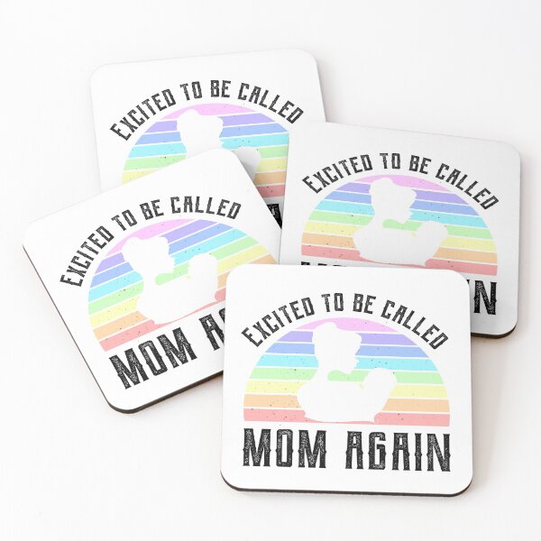 Item preview, Excited to be called mom again retro vintage design designed and sold by DesignsVault.