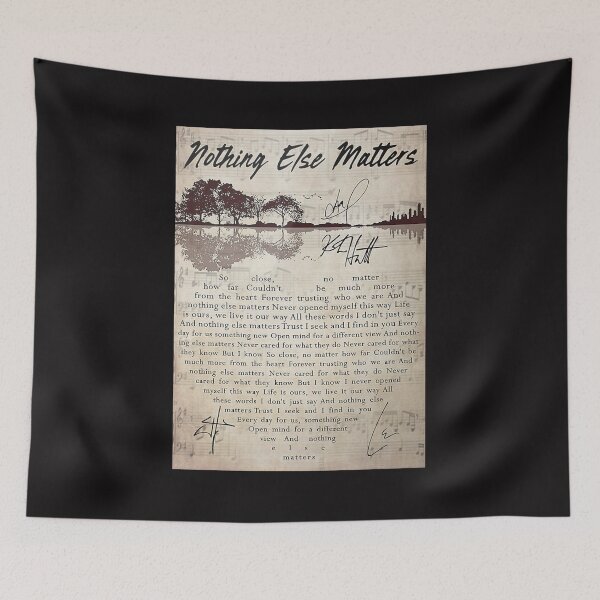 Item preview, Guitar Lake Nothing Else Matter Lyrics Poster designed and sold by DrugiASawicki.