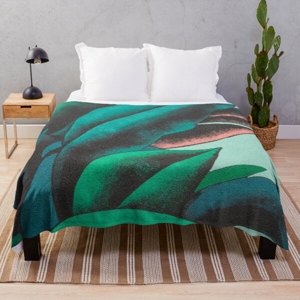 Item preview, Imaginary Leaves - Whimsical Leaf Pattern in Bold Greens with Pink Accents designed and sold by Georgia Mizuleva.