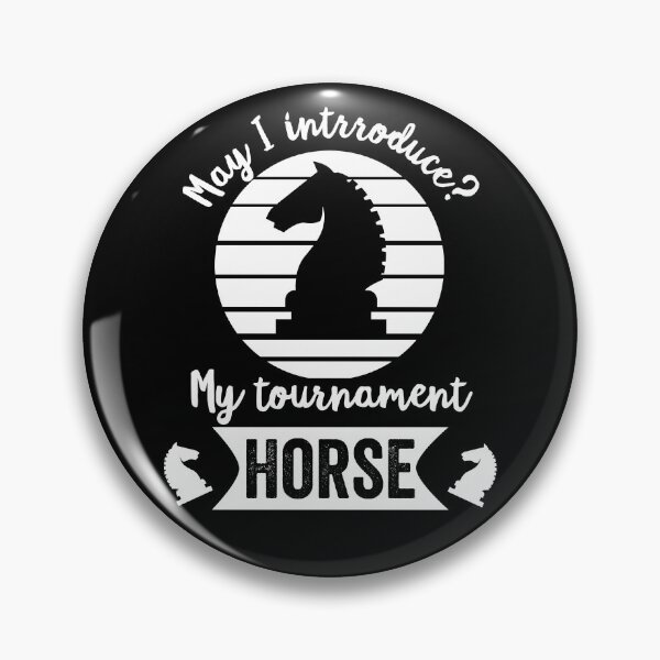 Item preview, Tournament horse wordplay design for a chess player designed and sold by ZzCorezZ.