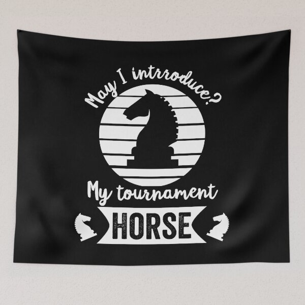 Item preview, Tournament horse wordplay design for a chess player designed and sold by ZzCorezZ.