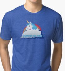 Central Intelligence - Unicorn (Not Faded) Tri-blend T-Shirt