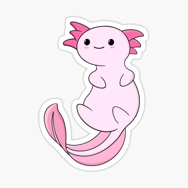 Vista previa del artículo con la obra «lindo axolotl - lindo diseño de axolotl», diseñado y vendido por BaconPancakes21.