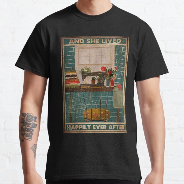 Item preview, Sewing Room And She Lived Happily Ever After Vintage Poster designed and sold by DrugiASawicki.