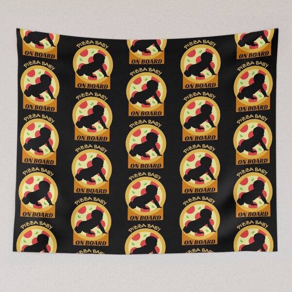 Item preview, Pizza Baby On Board Warning Sign designed and sold by dreamofdenim.