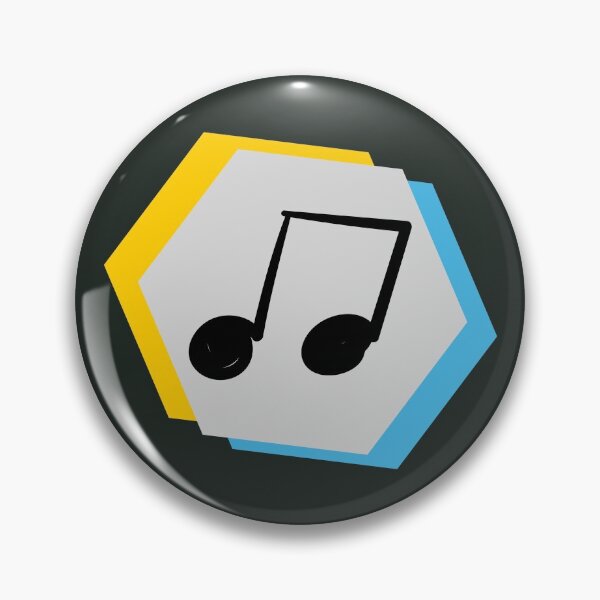 Item preview, Yellow n blue musical beam note designed and sold by CharlizeMagne.