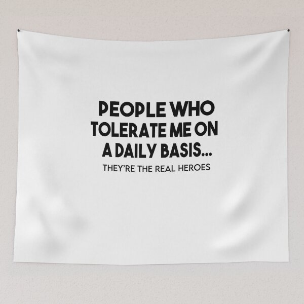 Item preview, People Who Tolerate Me On A Daily Basis Sarcastic Graphic Novelty Funny designed and sold by Heddar Badreddine.
