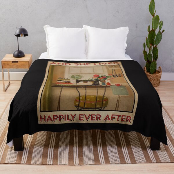 Item preview, Sewing Room Flowers And She Lived Happily Ever After Poster designed and sold by DrugiASawicki.