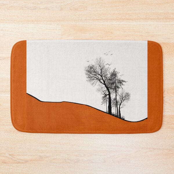 Item preview, Trees in Silhouette on an Orange Hillside designed and sold by KALEIDOSCOPE UK.