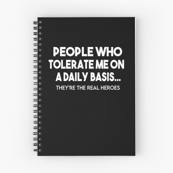 Item preview, People Who Tolerate Me On A Daily Basis Sarcastic Graphic Novelty Funny designed and sold by Heddar Badreddine.