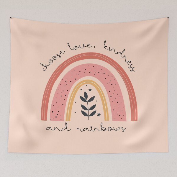 Item preview, Rainbow Choose love, kindness and rainbows designed and sold by sasumiworld.