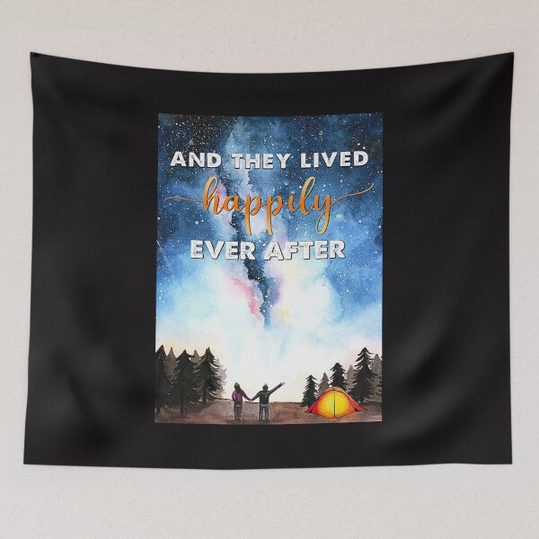 Item preview, Starry Camp Partner They Lived Happily Ever After Poster designed and sold by DrugiASawicki.