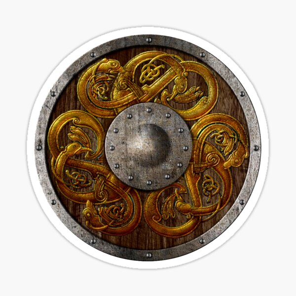 Viking Shield Sticker