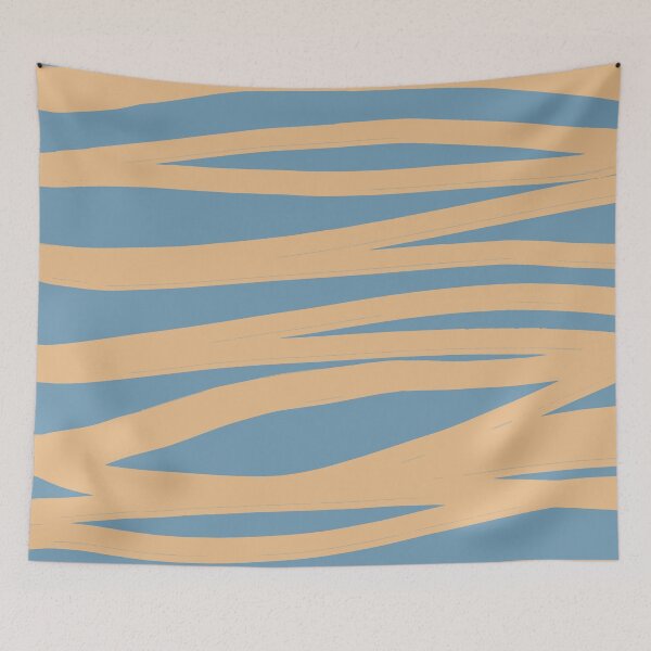 Item preview, Color abstraction french blue and gold Homedecor designed and sold by BelettePatterns.