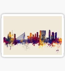 Rotterdam The Netherlands Skyline Sticker
