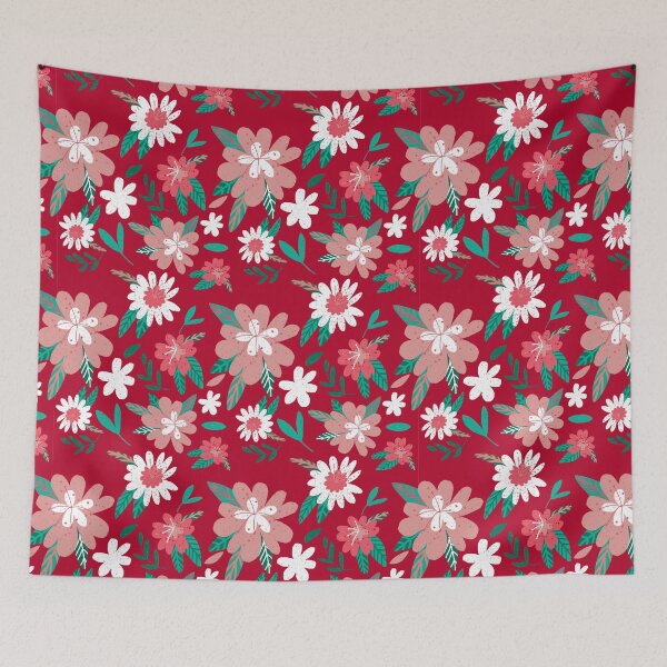 Item preview, Boho Blossom Red designed and sold by Katsillustration.