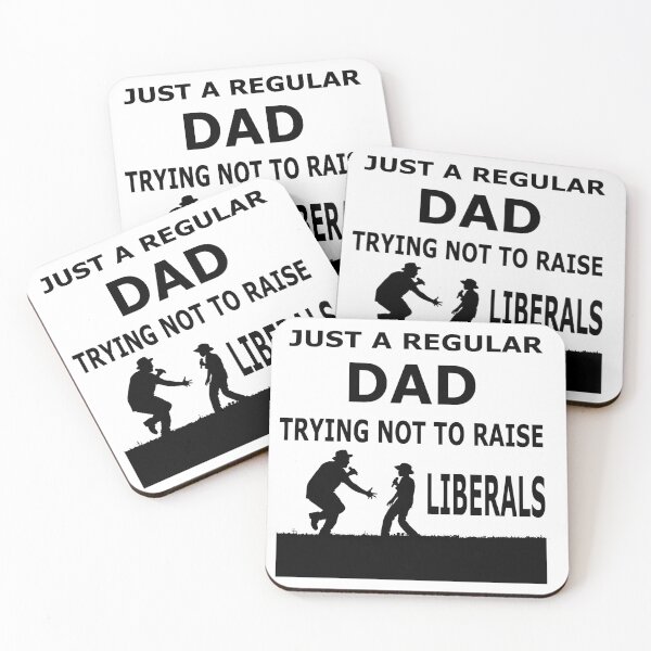 Item preview, Just A Regular Dad Trying Not To Raise Liberals Essential T-Shirt designed and sold by pondemand.