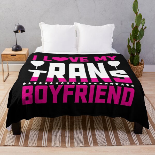 Item preview, I Love My Trans Boyfriend designed and sold by RandomDel.