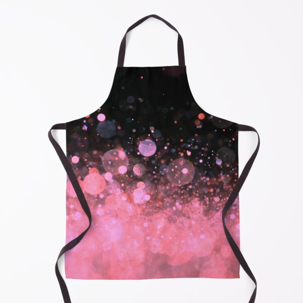 Item preview, Abstract light coral shiny lights on black background II designed and sold by fowons.