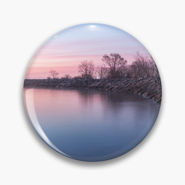Item preview, Smoothing the Ripples - Lake Cove Sunrise in Rose Gold Sapphire and Rich Sienna  designed and sold by Georgia Mizuleva.