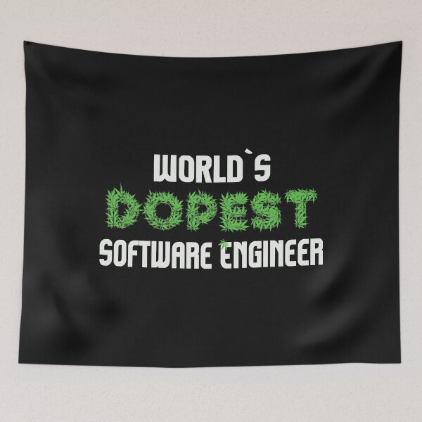 Item preview, Worlds Dopest Software Engineer Cannabis Marihuana Ganja Pot Stoner Hacker Programmer Gift designed and sold by TheAplus.