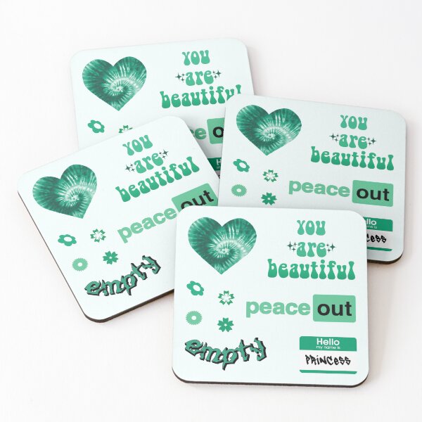 Aperçu de l'œuvre Pack varié Turquoise Peace Out créée et vendue par everything4eva.