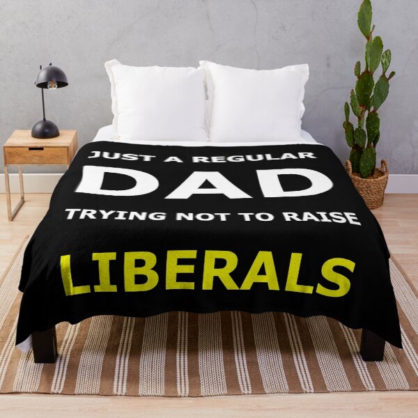 Item preview, Just A Regular Dad Trying Not To Raise Liberals Classic T-Shirt designed and sold by pondemand.