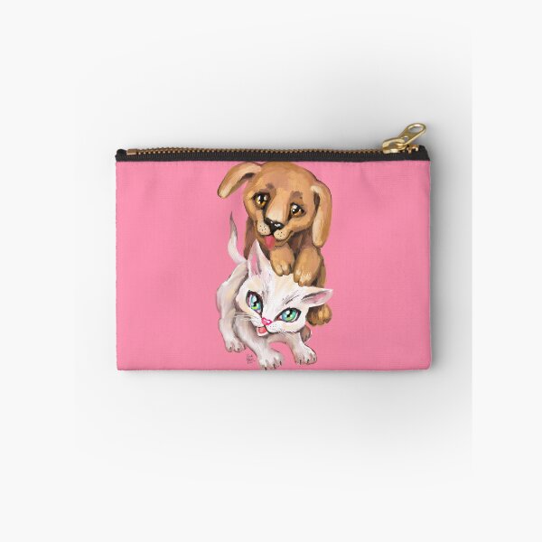 Item preview, cat and dog designed and sold by RukkiZukkiArt.