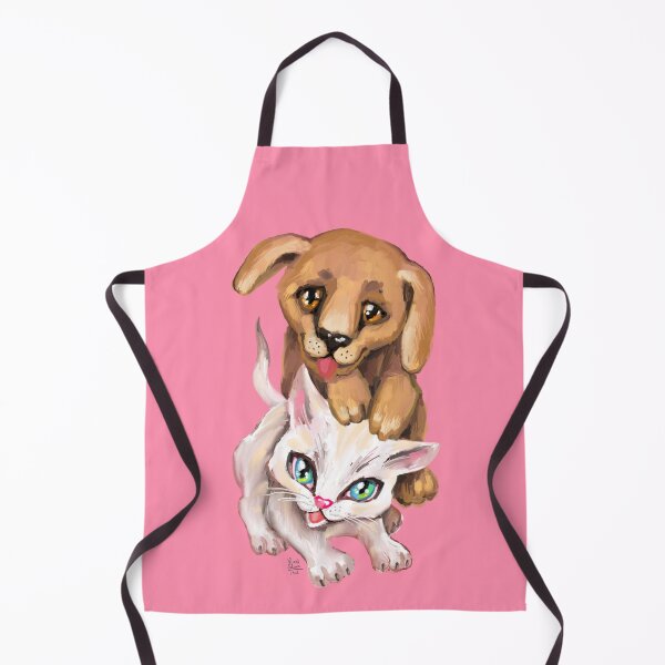 Item preview, cat and dog designed and sold by RukkiZukkiArt.