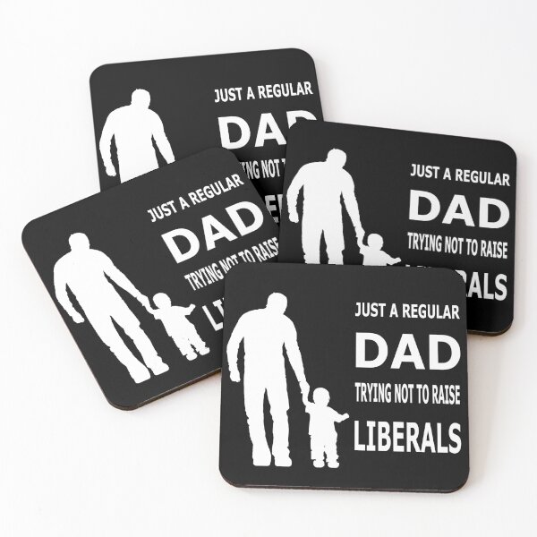 Item preview, Just A Regular Dad Trying Not To Raise Liberals Classic T-Shirt designed and sold by pondemand.