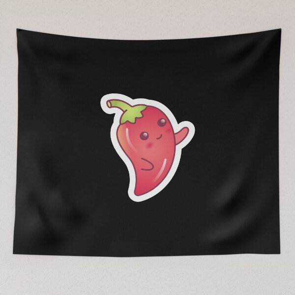 Item preview, Happy Chilli Pepper - Food Kawaii Design  designed and sold by Watersolution.