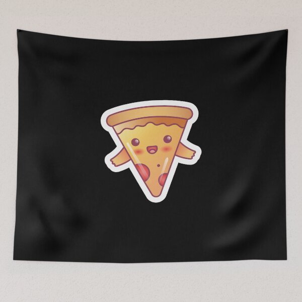 Item preview, Happy Pizza - Food Kawaii Design  designed and sold by Watersolution.
