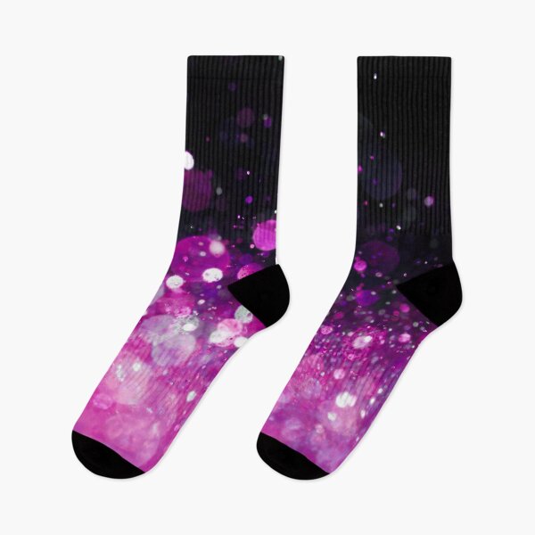 Item preview, Abstract magenta shiny lights on black background II designed and sold by fowons.